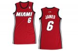 LeBron James, Miami Heat [Rojo] - Mujer