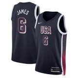 LeBron James, USA 2024 (Navy) "JJOO Par