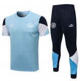 Camiseta + Pantalones Manchester City 2021/22 (Azul)