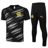 Camiseta + Pantalones Borussia Dortmund 2020/21 - Negro