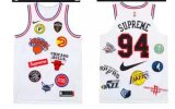 Camiseta Supreme x Nike x NBA (Blanca)