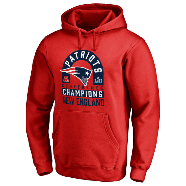 Sudadera New England Patriots "SBLII" - Roja - Haga click en la imagen para cerrar