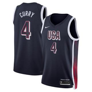 Stephen Curry, USA 2024 (Navy) "JJOO Par